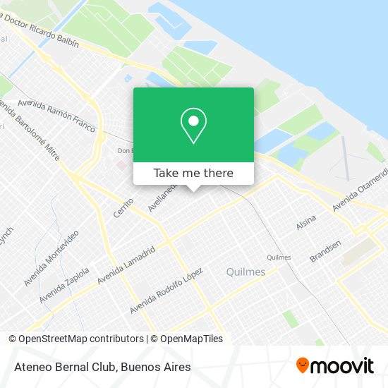 Ateneo Bernal Club map