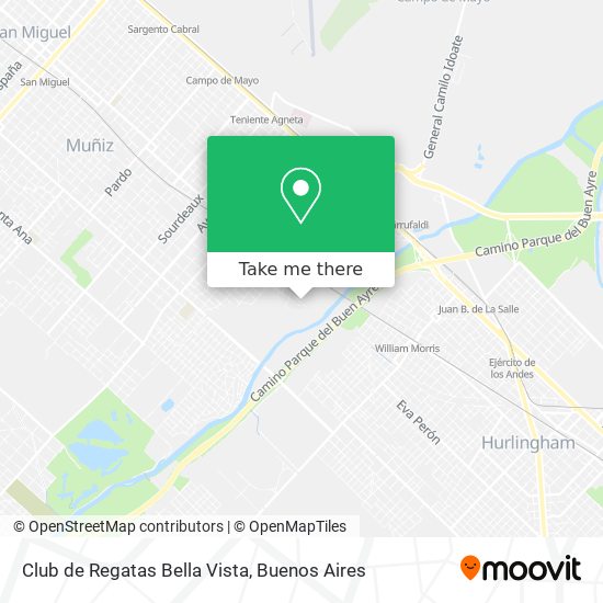 How to get to Club de Regatas Bella Vista in General Sarmiento by Colectivo  or Train?