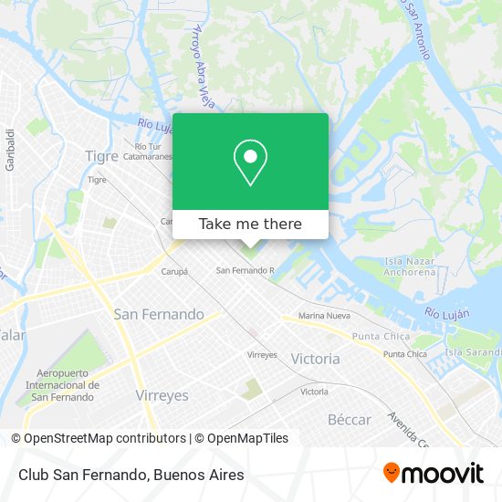 Club San Fernando map