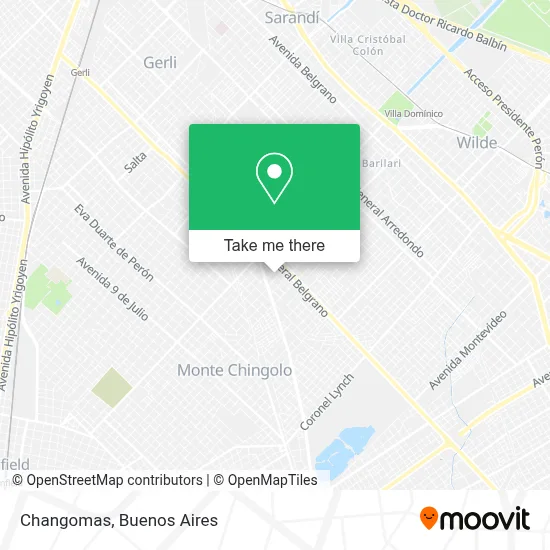 Changomas map