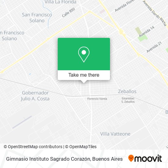 Gimnasio Instituto Sagrado Corazón map