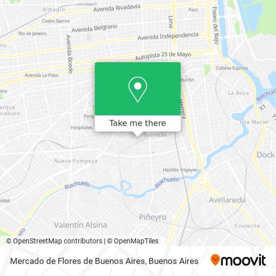 Mercado de Flores de Buenos Aires map