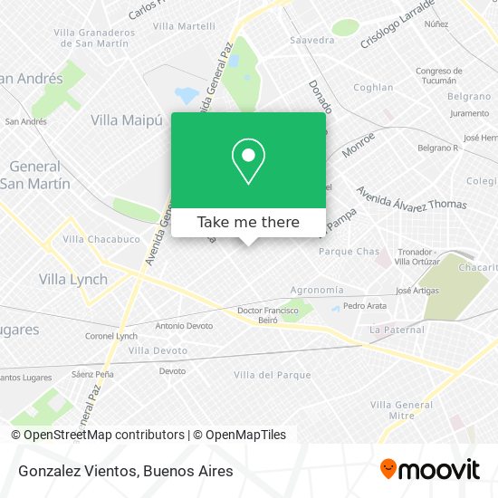 Gonzalez Vientos map