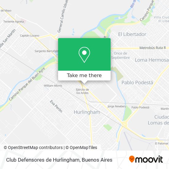 Club Defensores de Hurlingham map