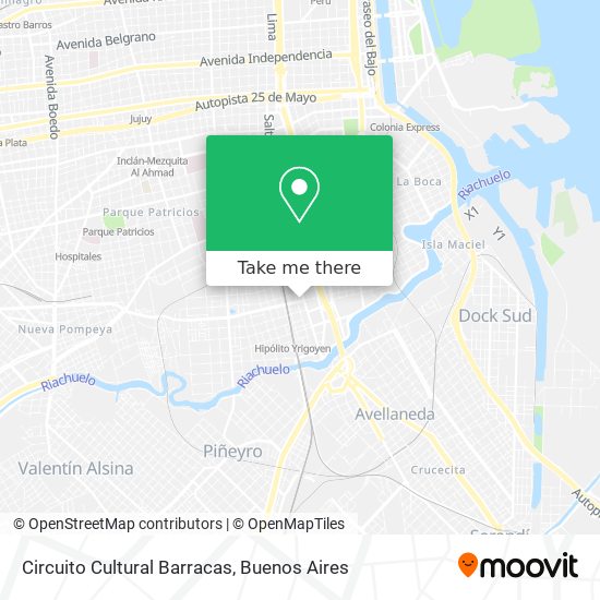 Circuito Cultural Barracas map