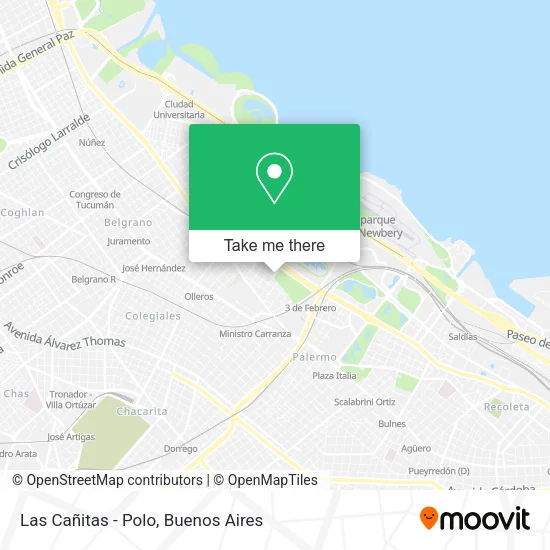 Mapa de Las Cañitas - Polo