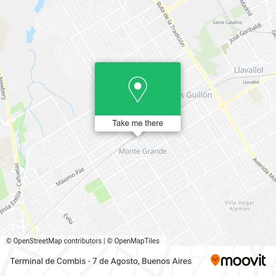 Terminal de Combis - 7 de Agosto map