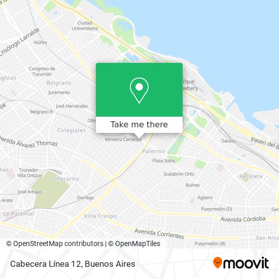 Cabecera Línea 12 map