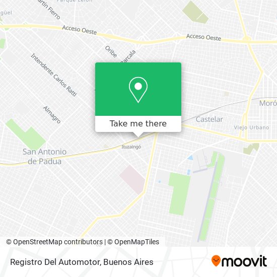 Registro Del Automotor map