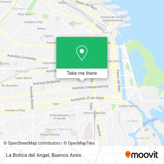 Mapa de La Botica del Angel