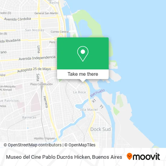 Museo del Cine Pablo Ducrós Hicken map