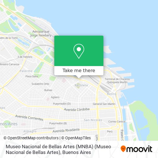 Mapa de Museo Nacional de Bellas Artes (MNBA) (Museo Nacional de Bellas Artes)