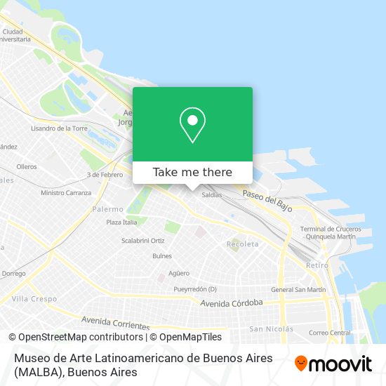 Museo de Arte Latinoamericano de Buenos Aires (MALBA) map