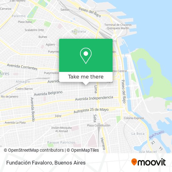 Fundación Favaloro map