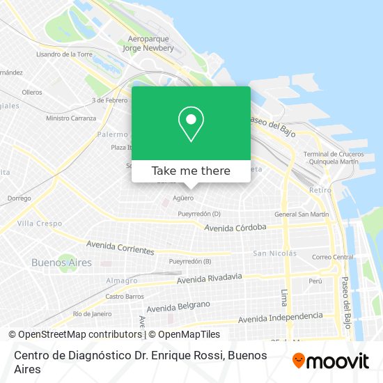 Mapa de Centro de Diagnóstico Dr. Enrique Rossi