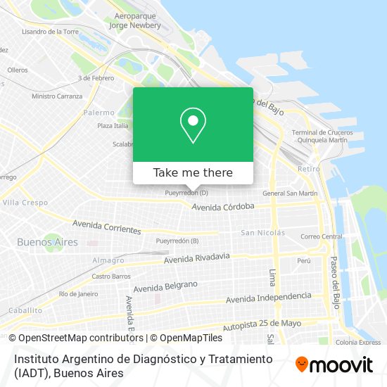 Instituto Argentino de Diagnóstico y Tratamiento (IADT) map