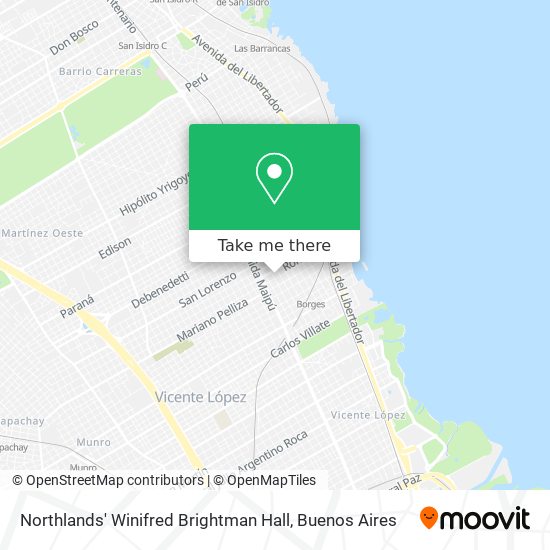Northlands' Winifred Brightman Hall map