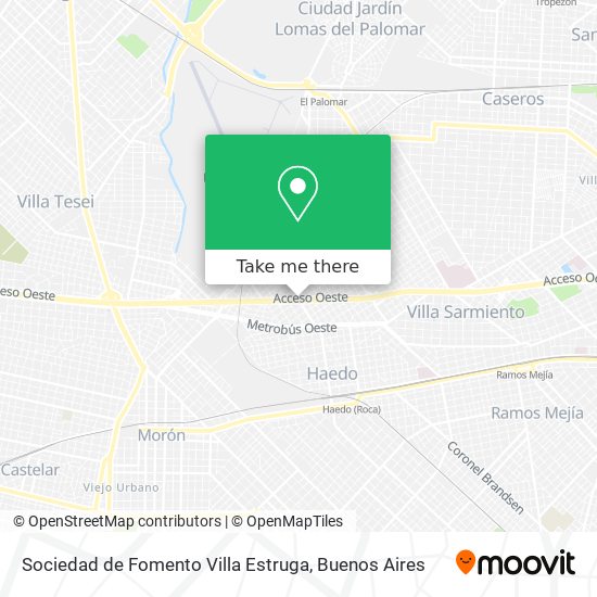 Sociedad de Fomento Villa Estruga map