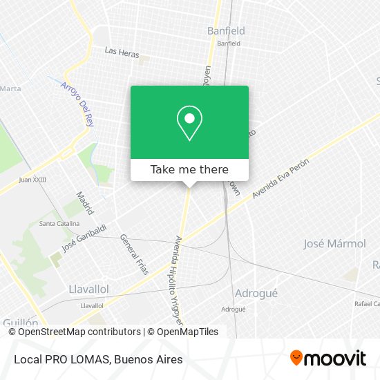 Local PRO LOMAS map