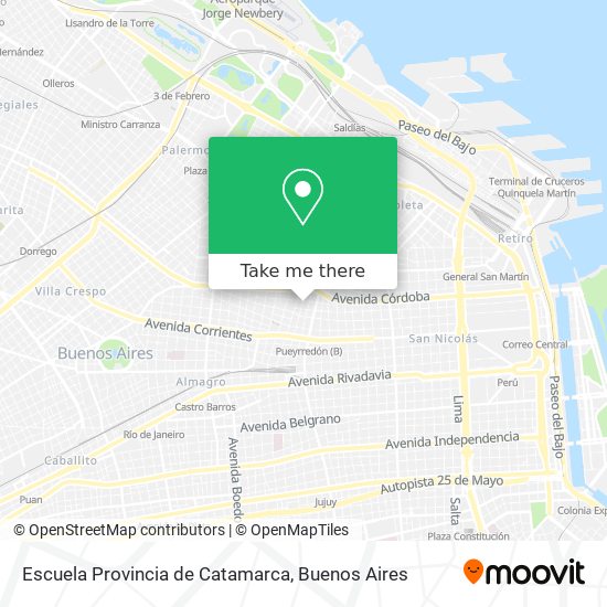 Escuela Provincia de Catamarca map