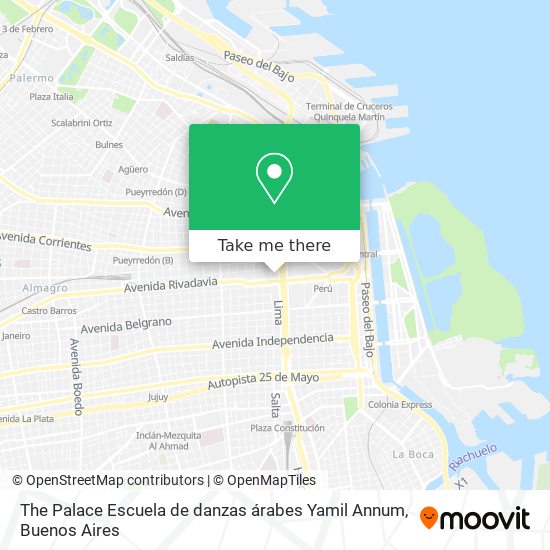 The Palace  Escuela de danzas árabes Yamil Annum map