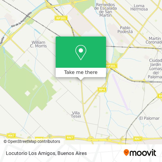 Locutorio  Los Amigos map