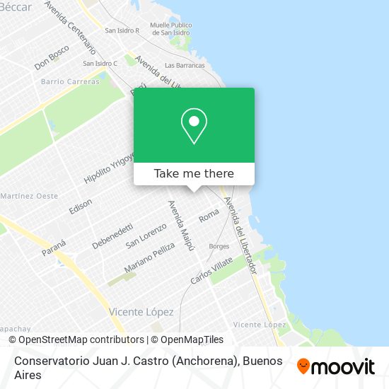 Conservatorio Juan J. Castro (Anchorena) map