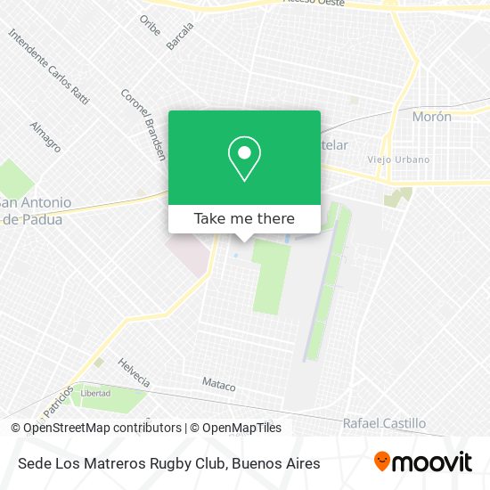 Sede Los Matreros Rugby Club map