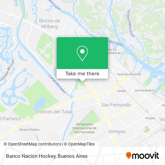 Banco Nacion Hockey map