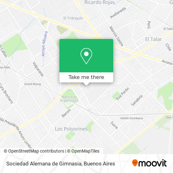 Sociedad Alemana de Gimnasia map