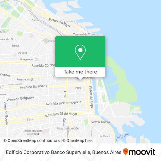 Edificio Corporativo Banco Supervielle map