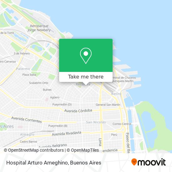 Hospital Arturo Ameghino map