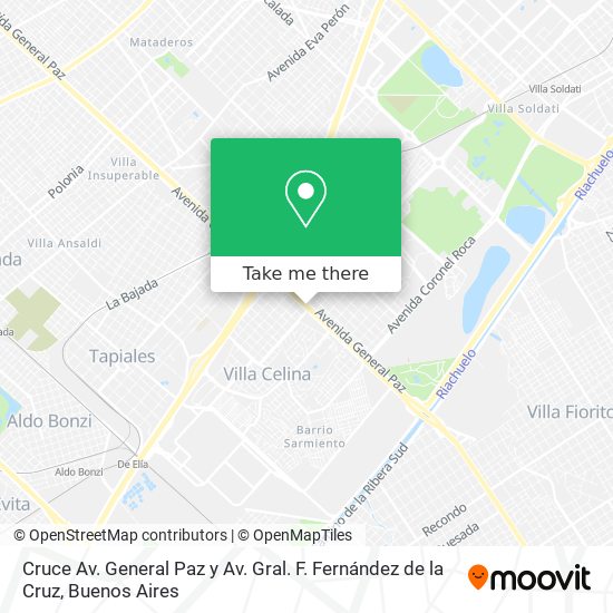 Cruce Av. General Paz y Av. Gral. F. Fernández de la Cruz map