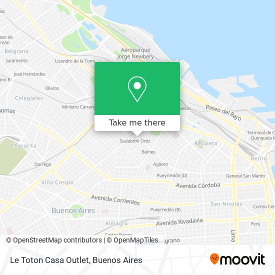 Mapa de Le Toton Casa Outlet