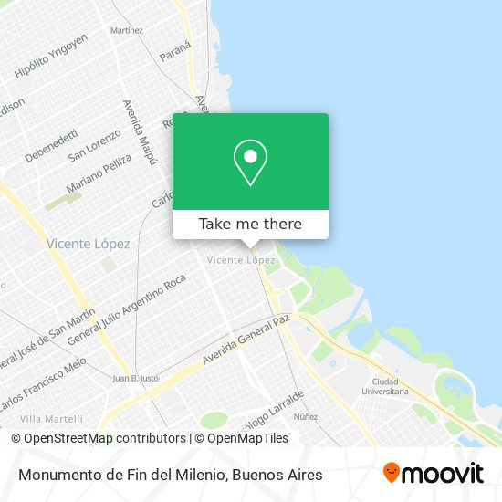Monumento de Fin del Milenio map