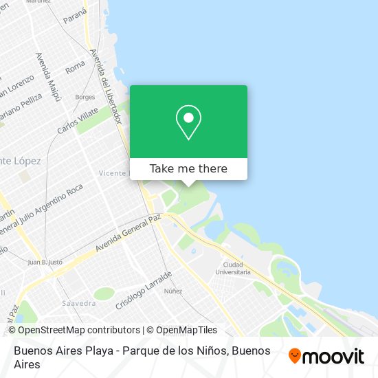 Buenos Aires Playa - Parque de los Niños map