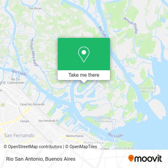 Rio San Antonio map
