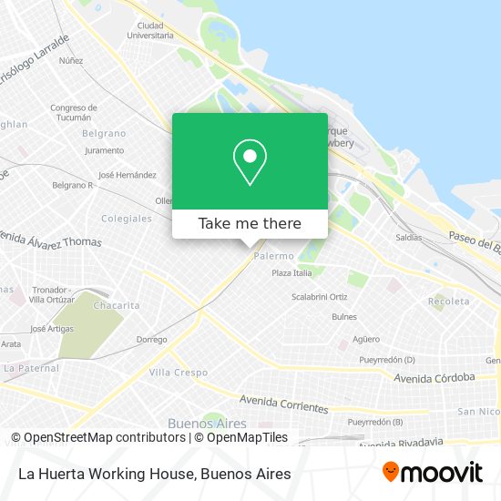 La Huerta Working House map