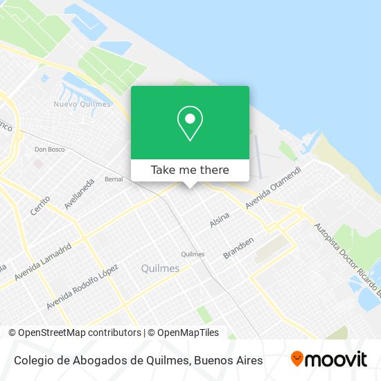 Colegio de Abogados de Quilmes map