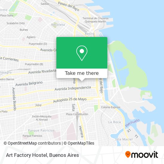 Art Factory Hostel map
