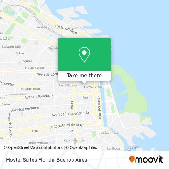Hostel Suites Florida map