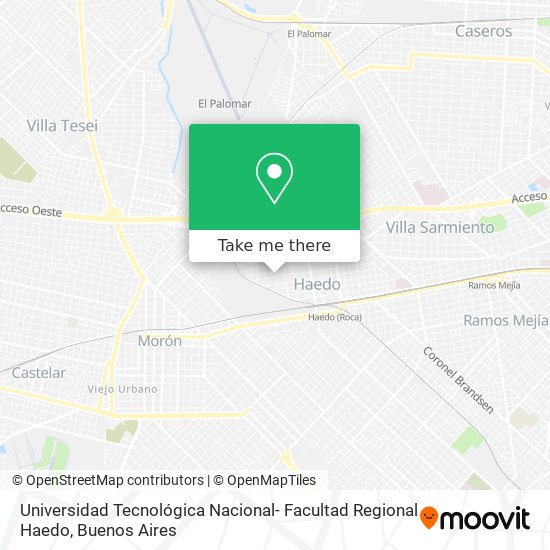 Universidad Tecnológica Nacional- Facultad Regional Haedo map