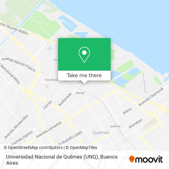Universidad Nacional de Quilmes (UNQ) map