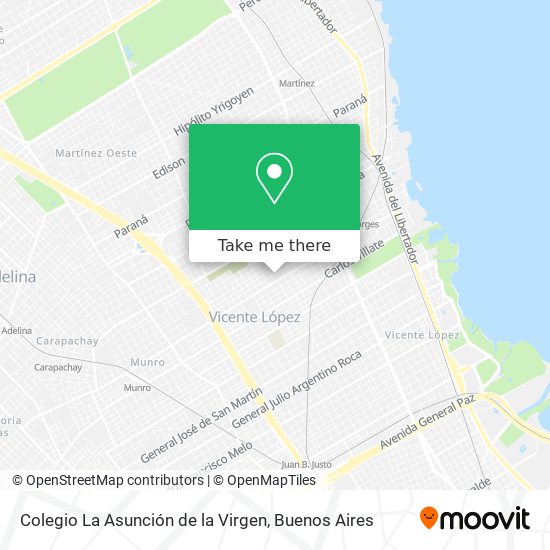Colegio La Asunción de la Virgen map