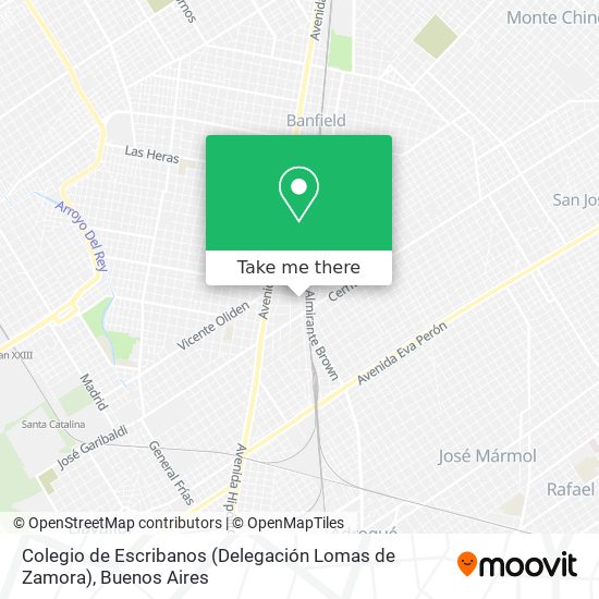 Colegio de Escribanos (Delegación Lomas de Zamora) map