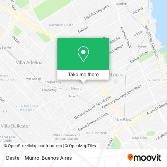 Mapa de Destel - Munro