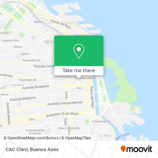 Mapa de CAC Claro