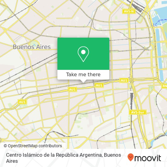 Centro Islámico de la República Argentina map