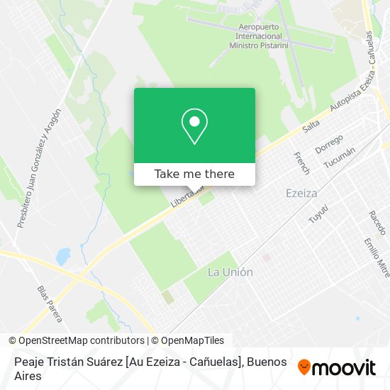 Peaje Tristán Suárez [Au Ezeiza - Cañuelas] map