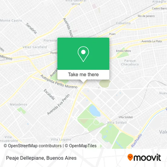 Peaje Dellepiane map
